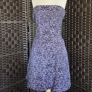 Tripp NYC Purple Brocade Corset Dress L